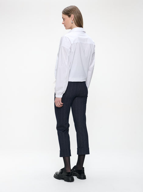 Parrot viscose elastene pants | Blue