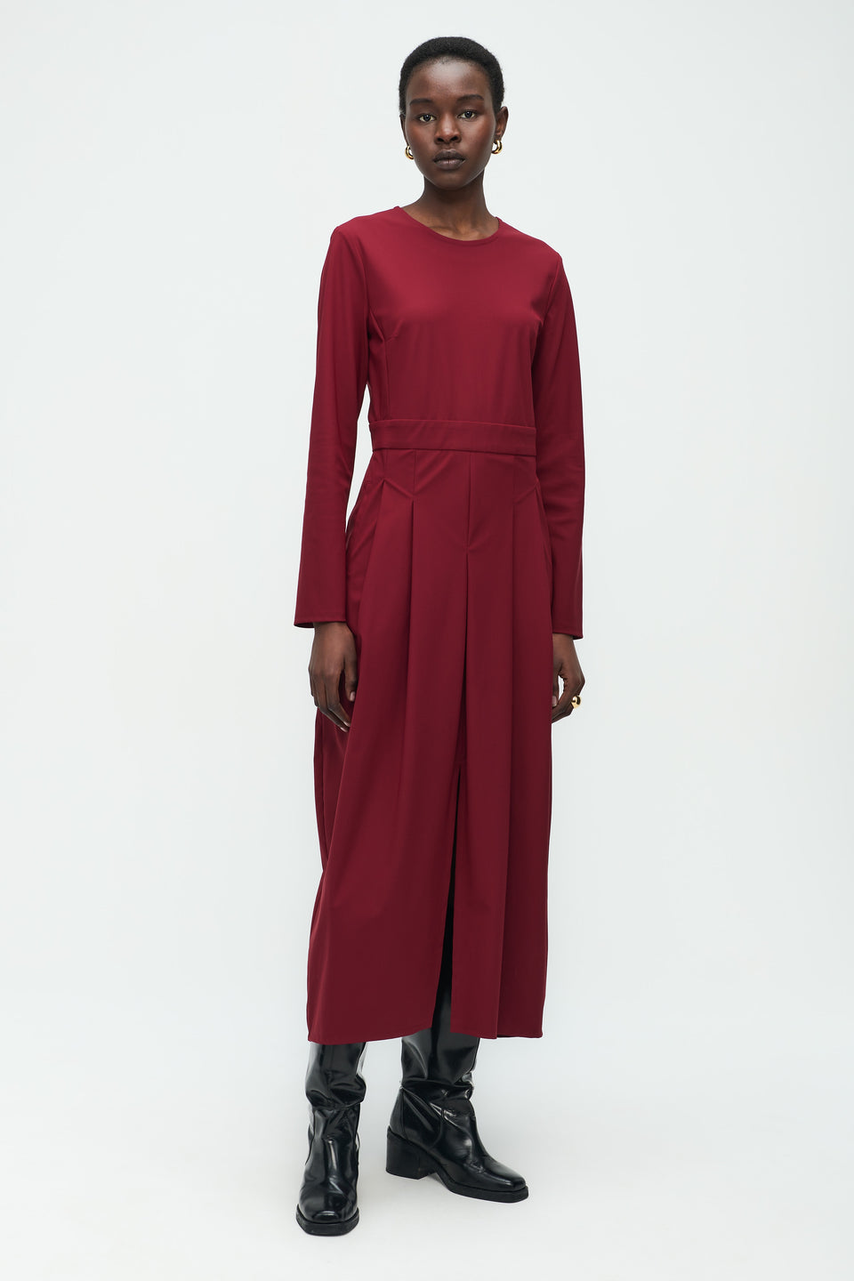 Jackie Dress/LS Technical Jersey | Amaranto