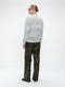 Shiny Pullover 1034 | Light Grey