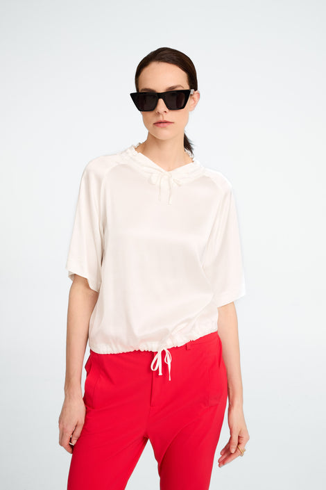 Gia strech viscose top | Off White