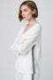 Agnese blouse in soft Punto Milano jersay | Panna