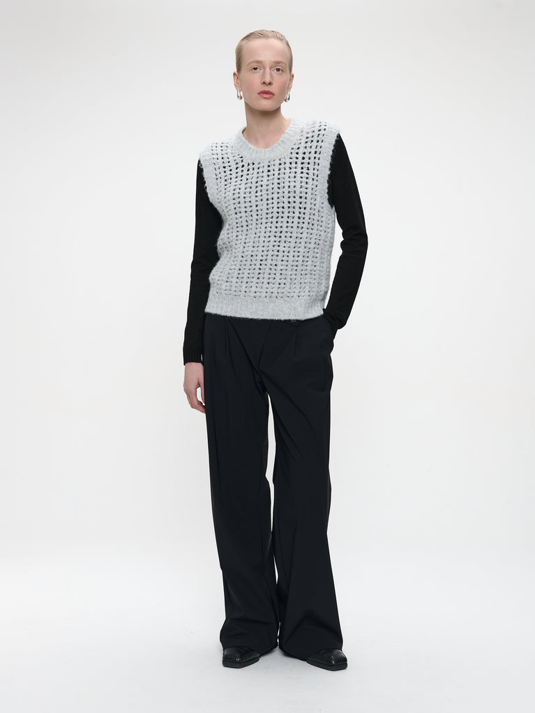 Shiny Vest 1008 | Light Grey