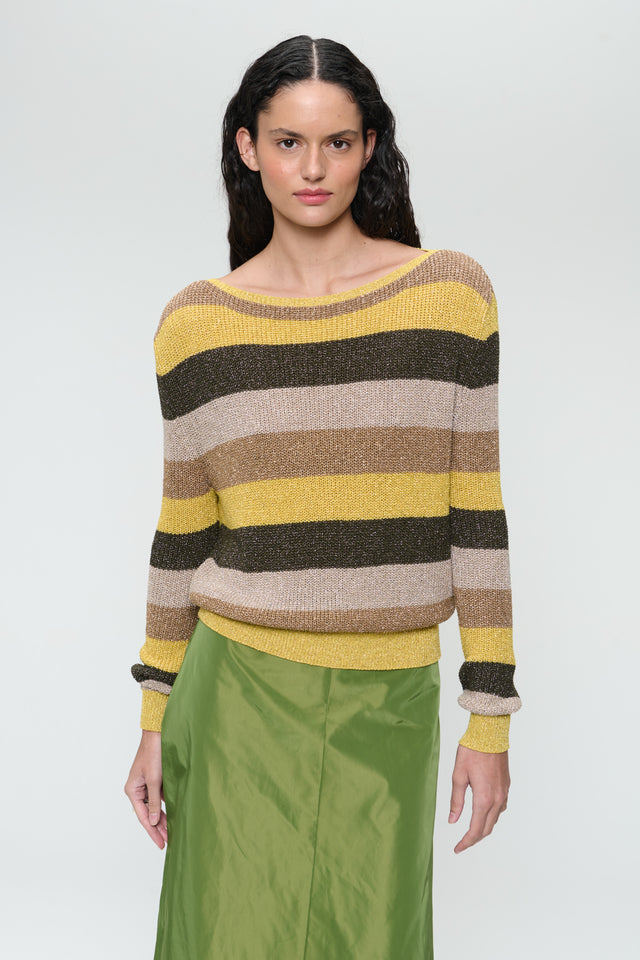 Lurex line pullover 20006 | Multi