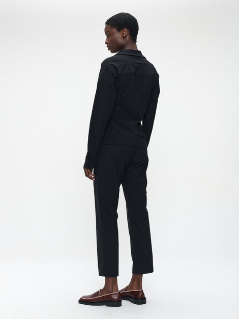 Norena blouse technical jersey | Black