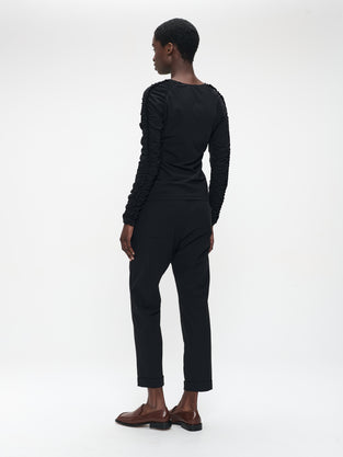 Carlina Top Technical Jersey | Black