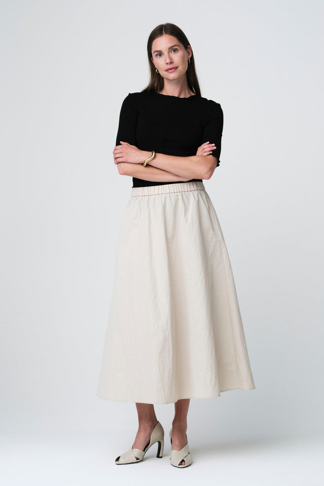 Jordan strech viscose top | Black