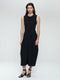 Jackie structure technical jersey dress | Black