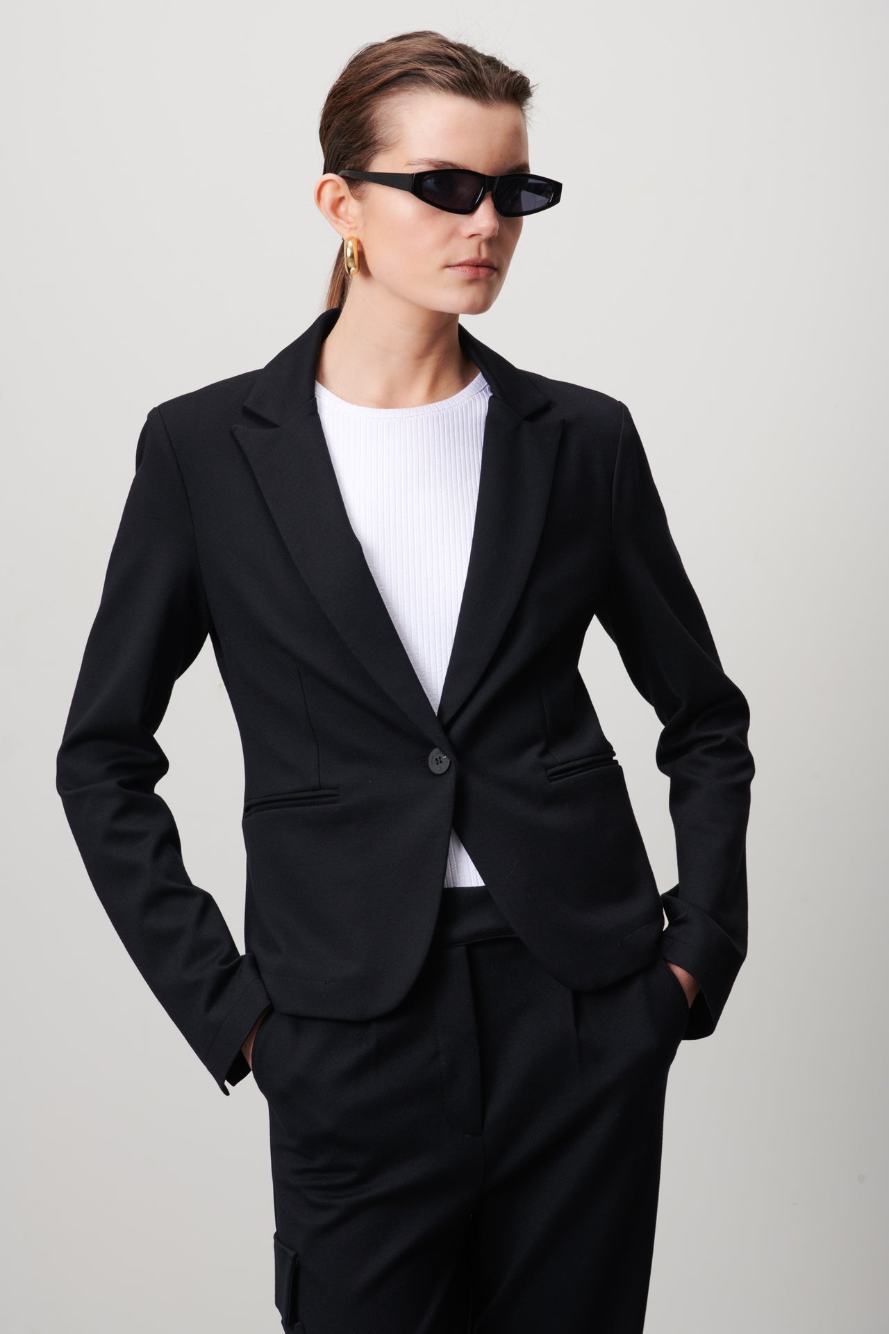 Elvira Blazer Eco Viscose | Black