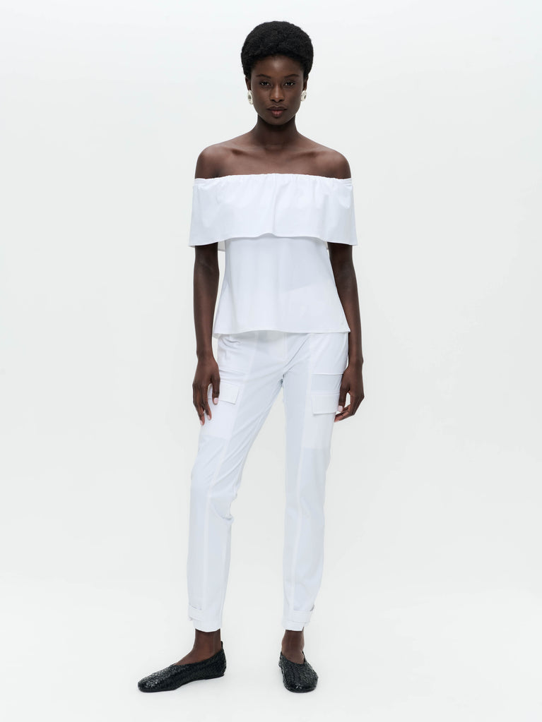 Vera pants technical jersey | White