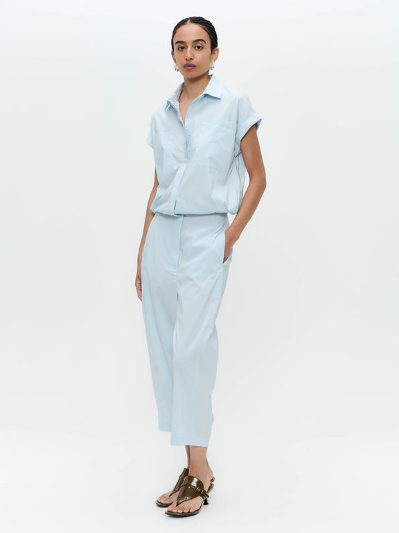 Kober cotton poplin pants | Light Blue