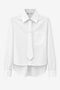 Maia tie-neck cotton blouse | White