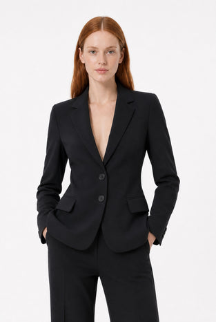 Atina Blazer Technical Jersey | Black