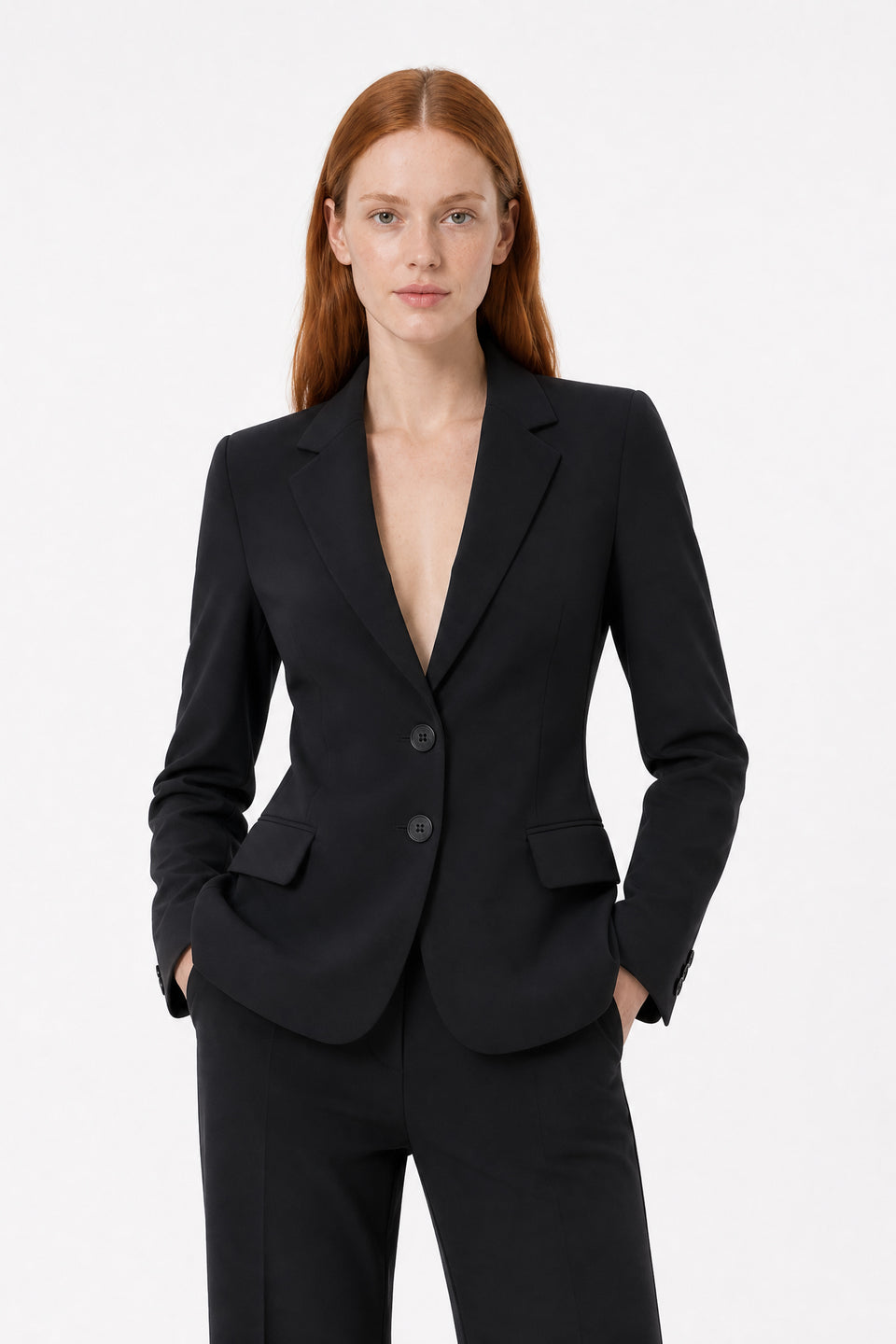 Atina Blazer Technical Jersey | Black