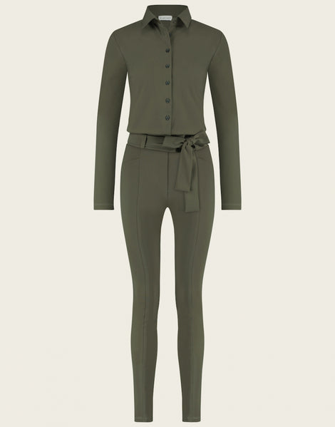 Jumpsuit Diana easy wear Technical Jersey | Army