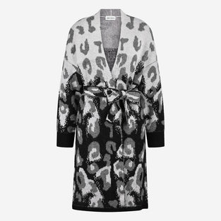 Animal print Cardigan 1138 | Black
