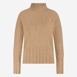 Pullover viscose NB2275 | Beige Melange