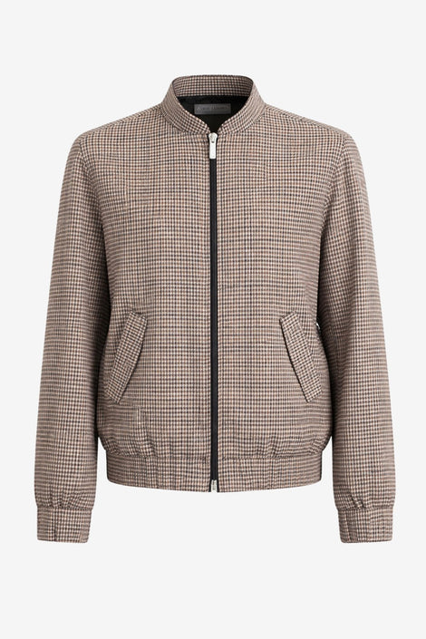 Barnno check bomber jacket | Multi