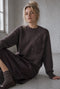 Viscose blend bear pullover 3040 | Brown