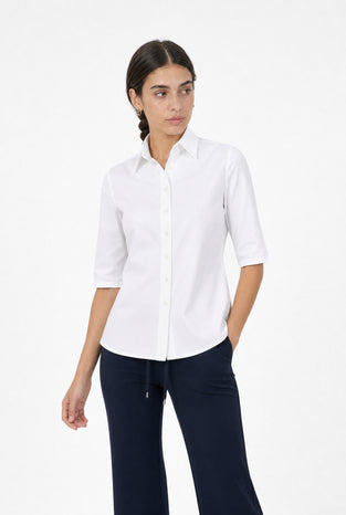 Blouse Betty Easy Wear Technical Jersey | White