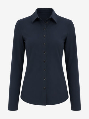 Blouse Betty Easy Wear Technical Jersey | Blue