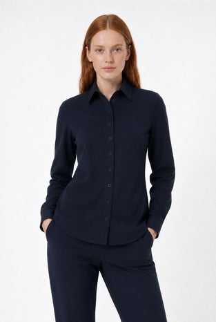 Blouse Betty Easy Wear Technical Jersey | Blue