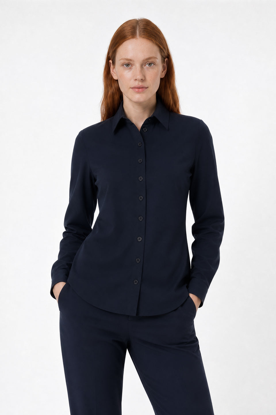 Blouse Betty Easy Wear Technical Jersey | Blue
