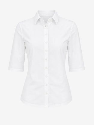 Blouse Betty Easy Wear Technical Jersey | White