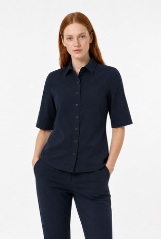 Blouse Betty Easy Wear Technical Jersey | Blue