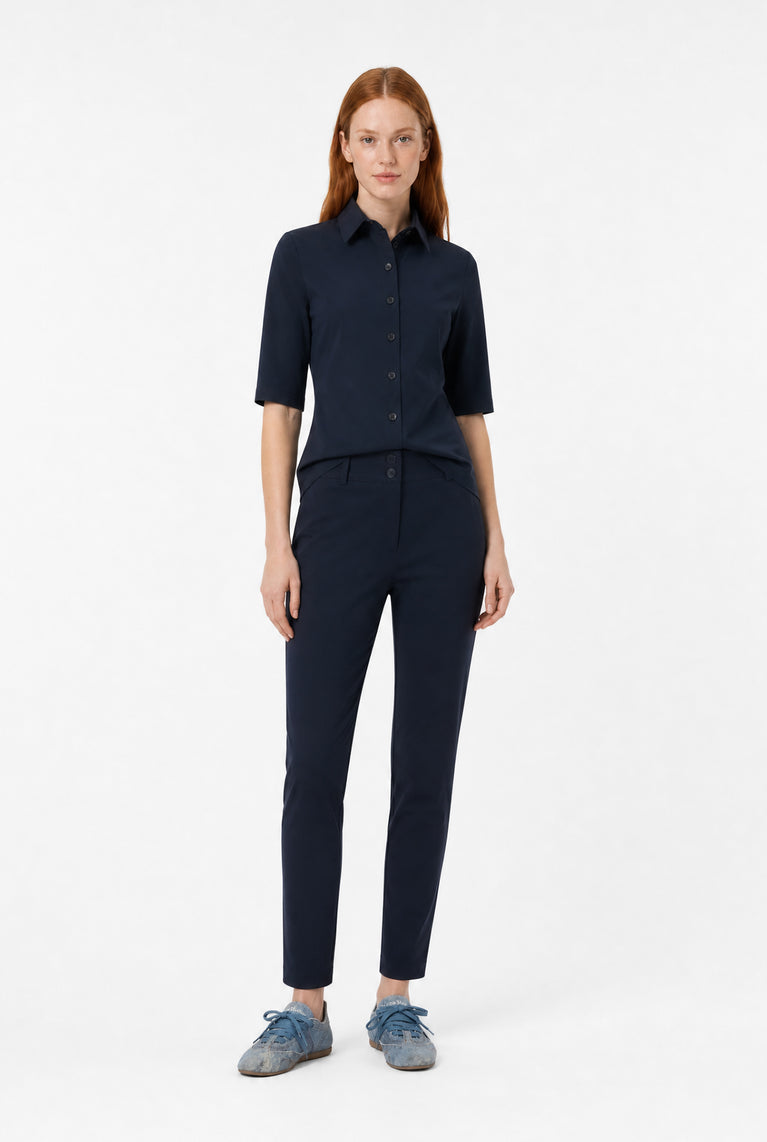 Blouse Betty Easy Wear Technical Jersey | Blue