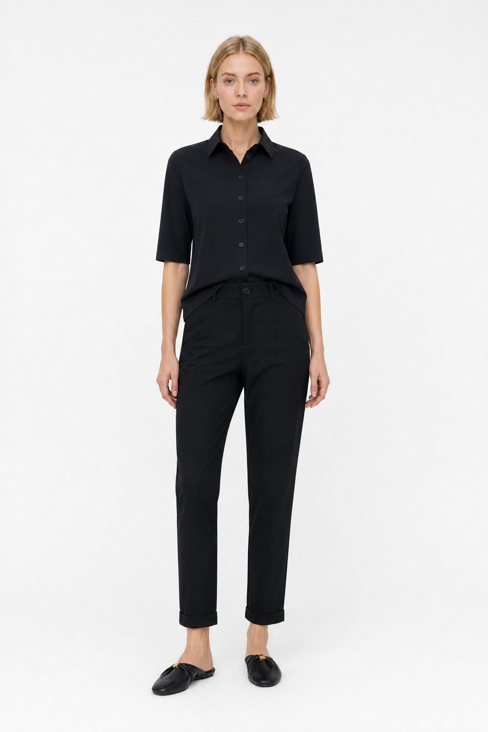 Blouse Betty Easy Wear Technical Jersey | Black