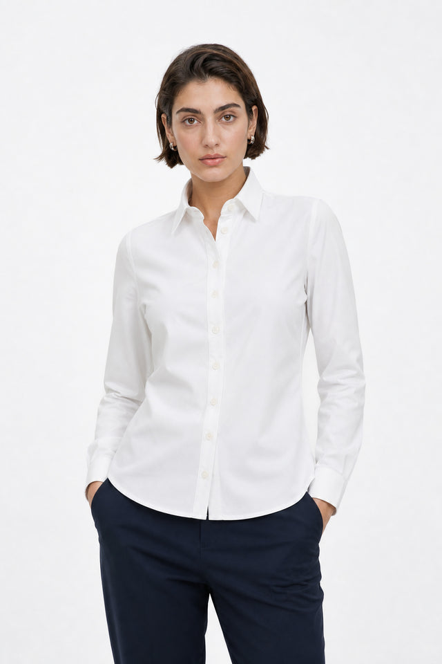 Blouse Betty Easy Wear Technical Jersey | White