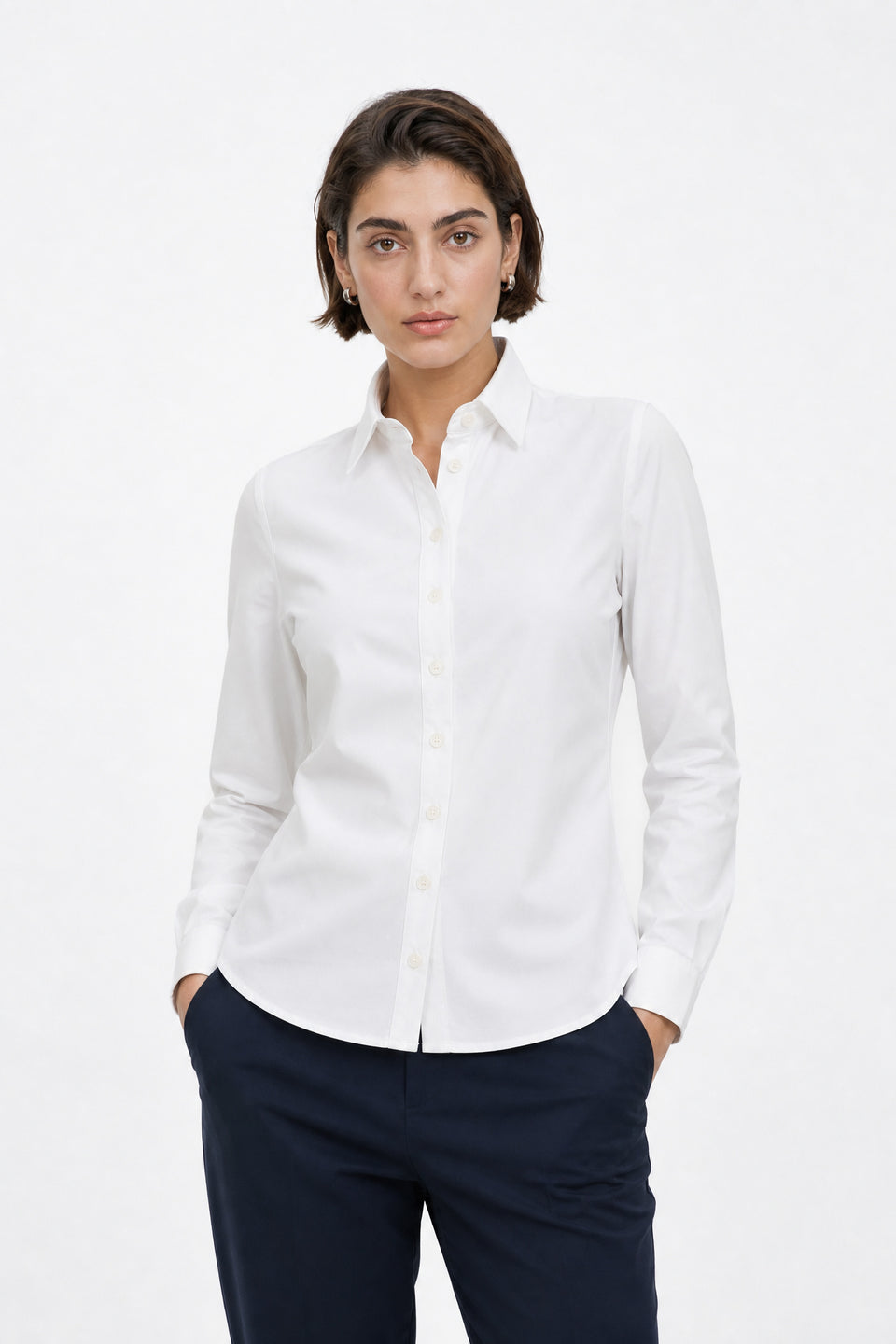 Blouse Betty Easy Wear Technical Jersey | White