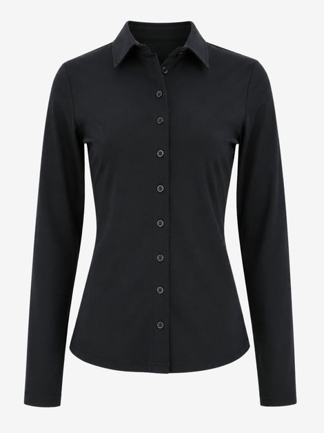 Blouse Betty Easy Wear Technical Jersey | Black