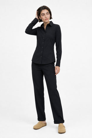 Blouse Betty Easy Wear Technical Jersey | Black