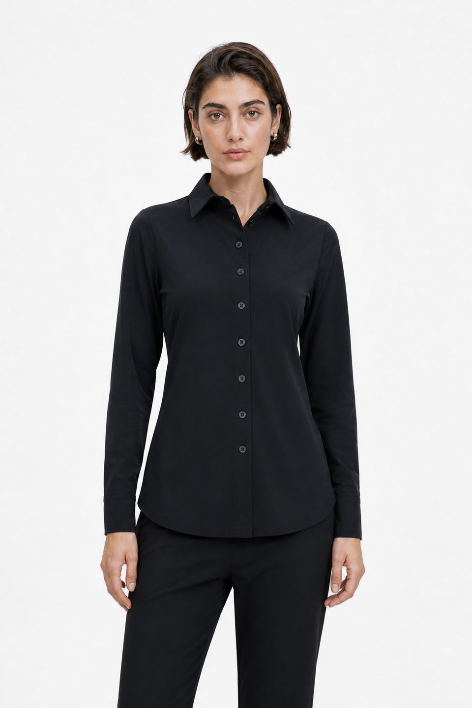 Blouse Betty Easy Wear Technical Jersey | Black