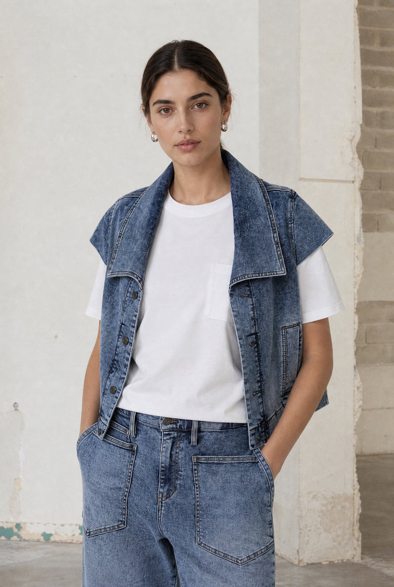 Boom denim vintage vest | Vintage Medium