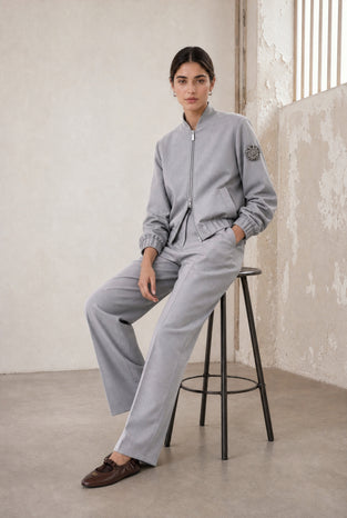 Valeggio viscose barel Pants | Grigio