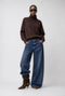 Cashmir wool polo pullover W1165 | Brown