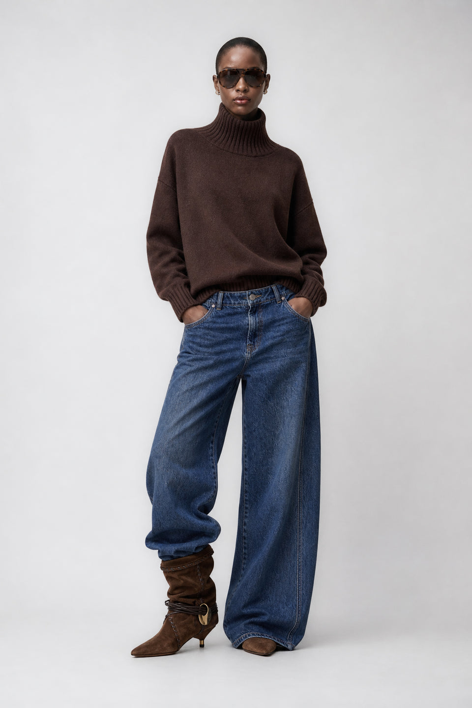 Sassy denim barel jeans | Night Blue