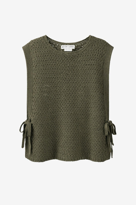 Open cotton Vest 2017 | Green