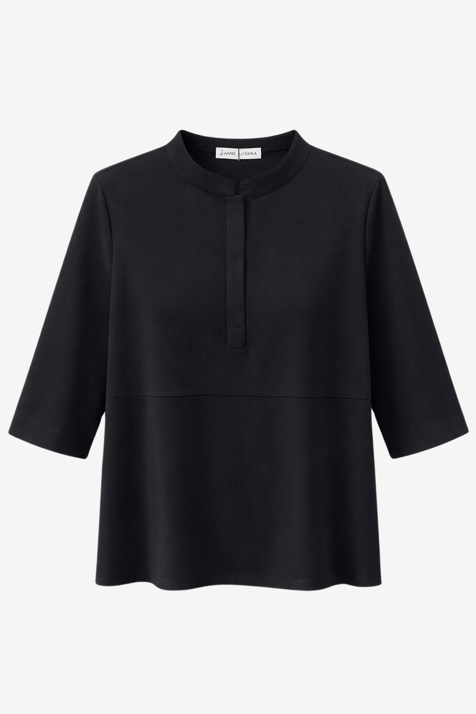 Damiana stretch technical jersey top | Black