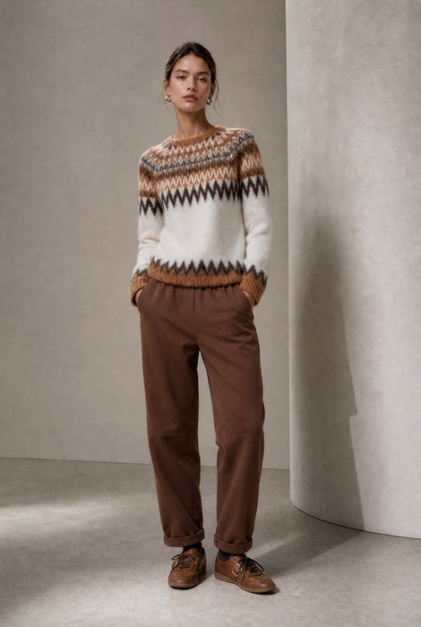 Danny skuba velvet pants | Brown