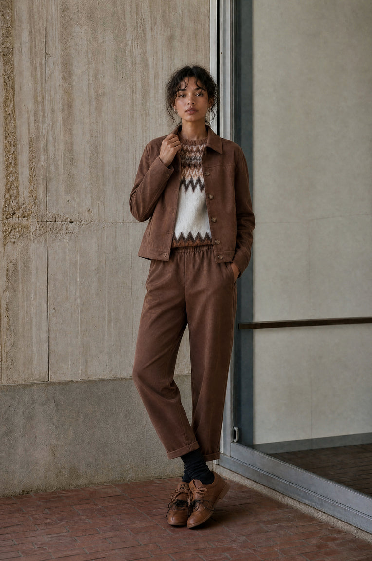 Danny skuba velvet pants | Brown