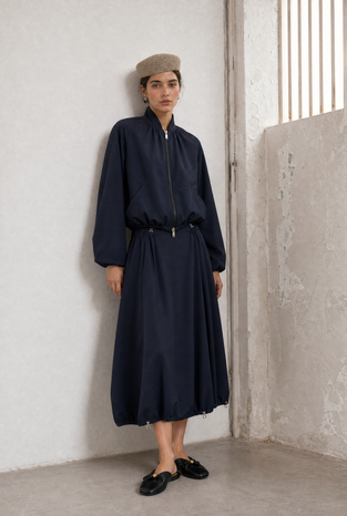 Albina skirt technical jersey | Blue
