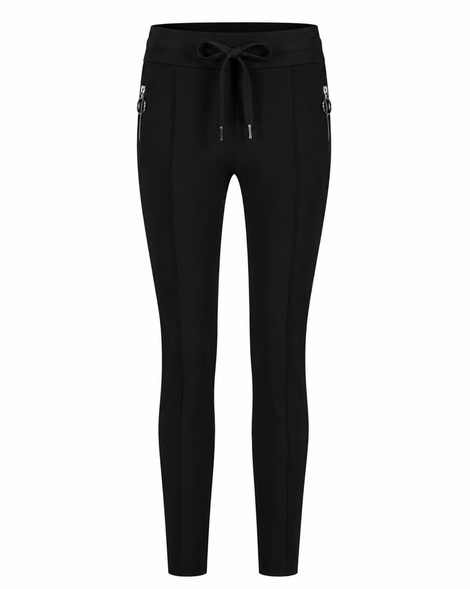Pants Emma-straight leg fit Technical Jersey | Black