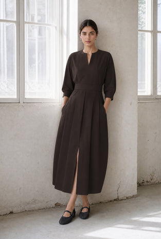 Gaara dress technical jersey | Chocolate