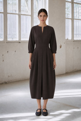Gaara dress technical jersey | Chocolate