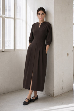 Gaara dress technical jersey | Chocolate