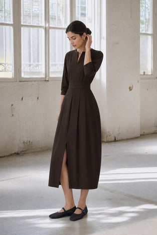 Gaara dress technical jersey | Chocolate