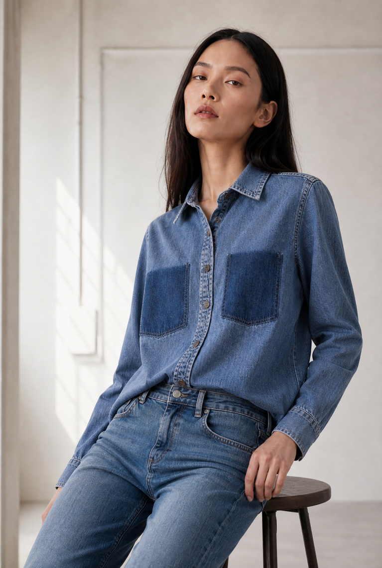 Saige ankle leg Kyoto jeans | Flu Blue